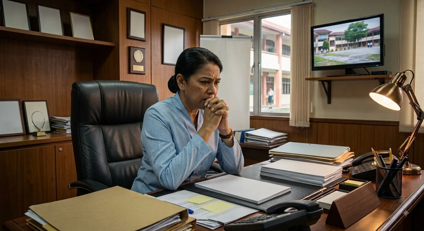 Distressed school principal overwhelmed by unverified staff applications